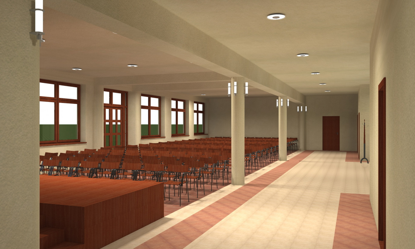 Iskolaépület belső átépítése művelődési házzá, Sajókeresztúr