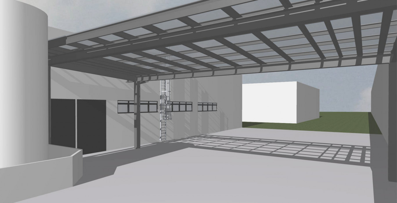 Nagy fesztávolságú fedett átjáró, Drótgyár, Miskolc